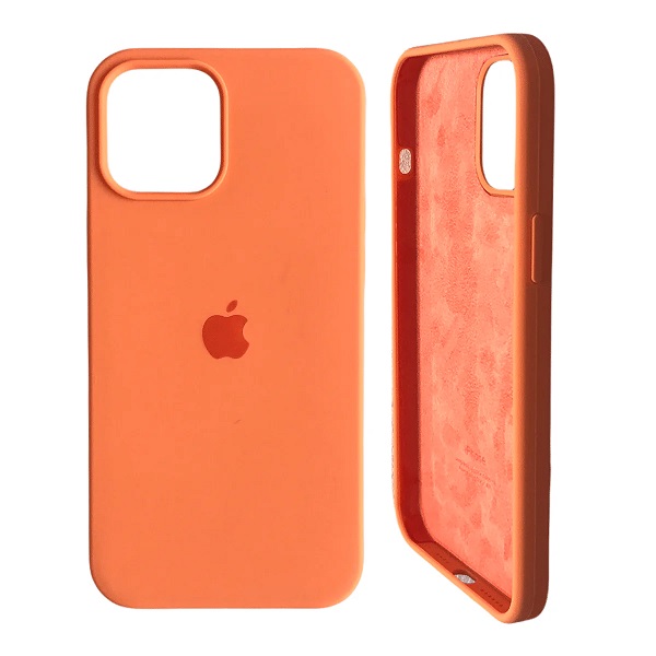 Case Carcasa Silicona para iPhone 12 / 12 Pro Naranja